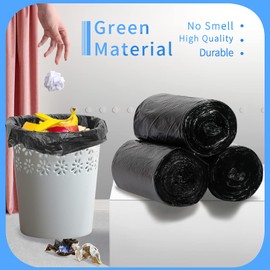 Homelove Small Trash Bags - 4 Gallon 150 Counts, Unscented Thick Garbage Bags Wastebasket Bin Liners Plastic Trash Bags for Home Waste Bin,Bathroom Bedroom Office Kitchen Trash Can Liners(3 Rolls)