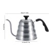 Stainless Steel Coffee Tea Pot Pouring Drip Kettle with Gooseneck