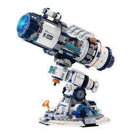 Brihappen Space Telescope Building Set for Adults Boys Girls (995PCS), Space Planet Building Toys with Lights, Space Exploration Telescope Home Office Collection Model, Gifts for Building Blocks Lover