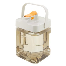 トレードワン 冷水筒 冷蔵庫の中でドリンクサーバー 2.3L 約13.6×13.5×25.5cm ベージュ 30922