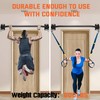 HWOOUSA Pull Up Bar Wall Mounted-Heavy Duty Joist Mounted Pull