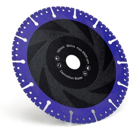 YIJING 7 Inch Diamond Blade - Metal Cutting Wheel for Rebar, Sheet Metal, Angle Iron, Stainless Steel