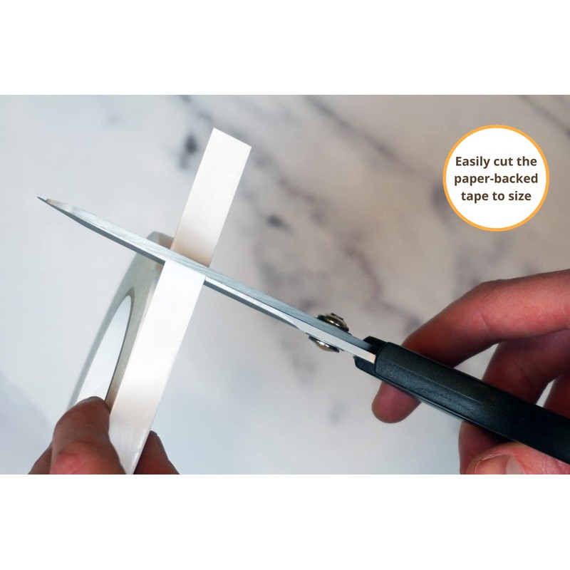 Gocableties Clear Double Sided Tape, 25mm (1”) x 33m, Strong