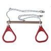DreamGYM Trapeze bar and Gymnastics Rings Combo RED