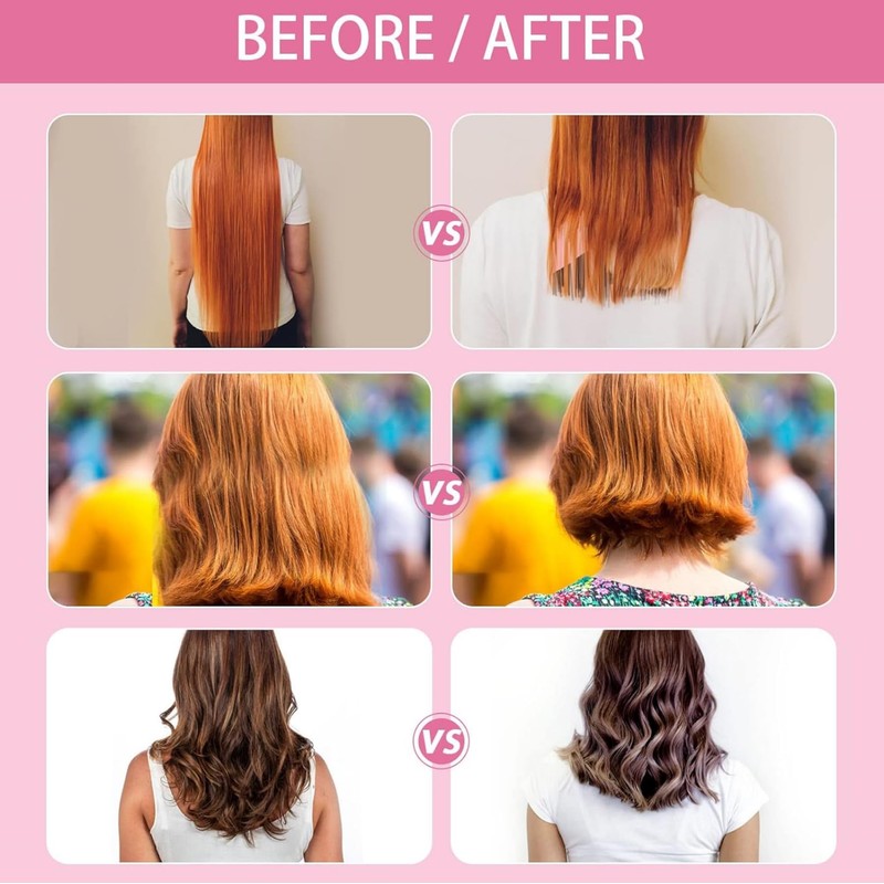 VJSSUJK 2-Piece Haircut Stencil Kit with Non-Slip Clips - Precision