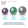 Valeo Exercise Body Ball - Professional Grade Anti-Burst Fitness, Balance
