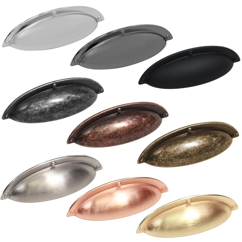 Decoranddecor Cup Shell Half Moon Handles Knob Door Pull Handle