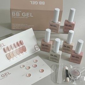 Gentle pink BB gel 6 piece set chart board 2 types / 젠틀핑크 비비젤 6종세트 차트판2종