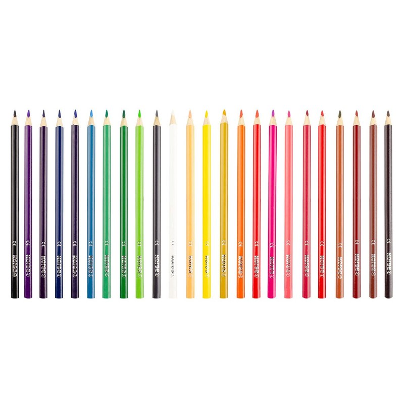 Kores - Kolores Kromas, 24 Triangular Shape Colouring Pencils -