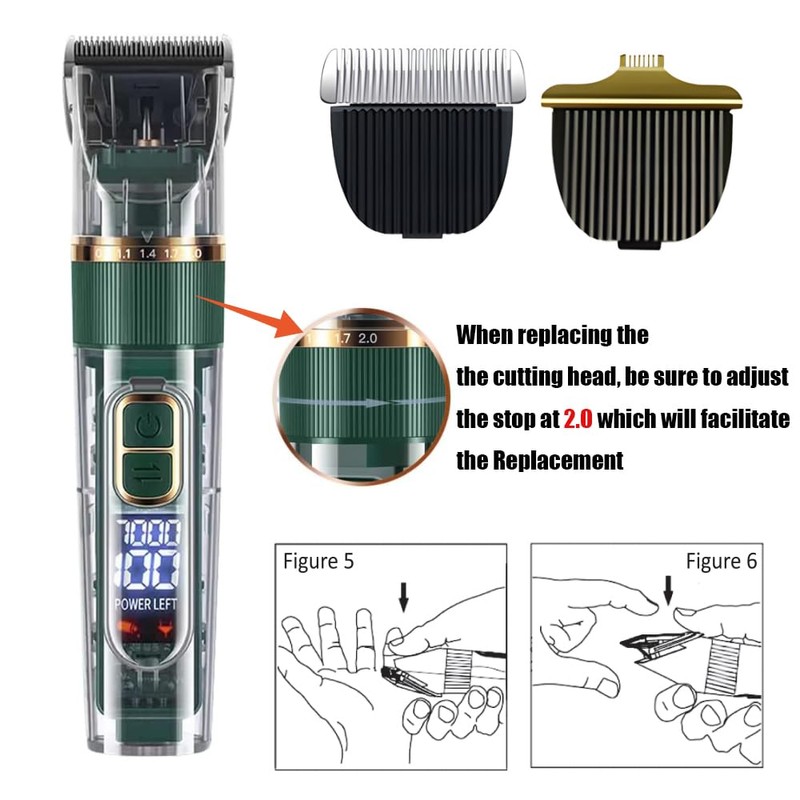 Dog Furclipper, Professional Pet Grooming Kit, Cat Clipper for Long