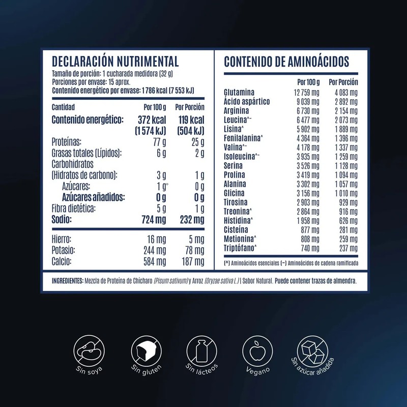 Birdman Falcon Protein Proteína Vegetal Solo 3 Ingredientes Sin Azúcar