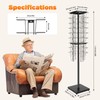 36 Pocket Rotating Magazine Rack, 63inch Height Greeting Cards Display