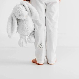 Eczema Pyjamas Bottom Leggings, Helps with Dry & Irritated Skin and Reduce Itching, Unisex Eczema Clothing 3-4 Years White