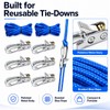 6-Pack Paracord Adjusters,Rope Tightening Tool & Tensioner,Rope with Roller Tensioner