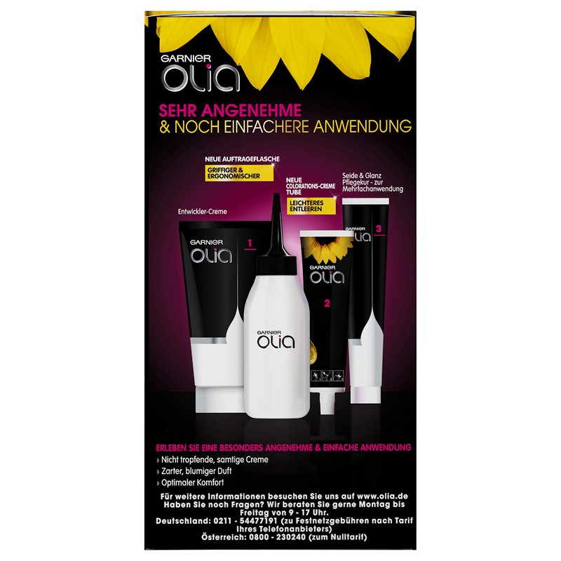 Garnier Olia 3.0 Dark Brown Permanent Hair Colour without Ammonia
