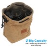PATIKIL Camera Lens Pouch, XL Size Drawstring Lens Case Flannel