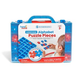 hand2mind Lowercase Alphabet Puzzle Pieces, Spelling Toys for Kids 3-5, Word Building Puzzles, Letter Recognition for Preschoolers, Toddler ABC Learning Toys, Science of Reading Manipulatives