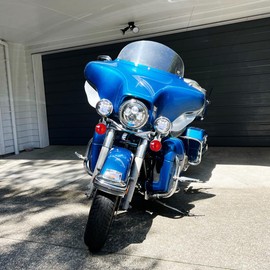 HDBUBALUS Flat Turn Signal Light Red Lens Cover 3.25" Fit For Harley Touring Road King Electra Glides Ultra Glide Road Glide Street Glide 1986-up 4pc