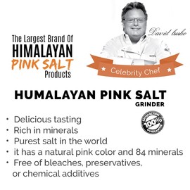 Himalayan Chef Pink Salt Glass Grinder, Roasted Onion & Crushed Red Pepper, 11.5 Ounces