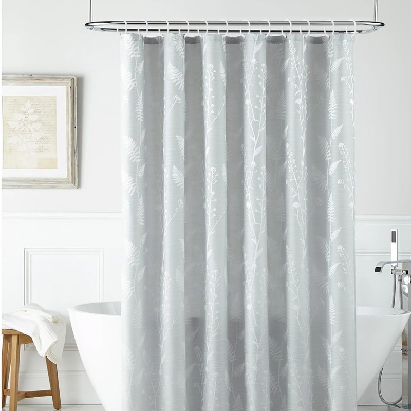 Alaoo 24 Pack Curtain Hooks, Plastic C-Shaped Shower Curtain Hooks,