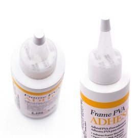 LINECO PVA Adhesive, Picture Frame Glue, Adhere Wood or MDF, Dries Clear Flexible, 4 oz, Ideal for Paper Board Framing Collage Crafts Bookbinding