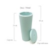Nadia's Little Treasures Studded Cup Tumbler Straw Lid - Plastic