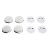 100Pcs Badge Back Cover Tinplate Plastic Base Avoid Rust Firm