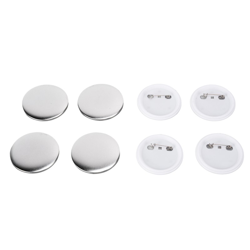 100Pcs Badge Back Cover Tinplate Plastic Base Avoid Rust Firm