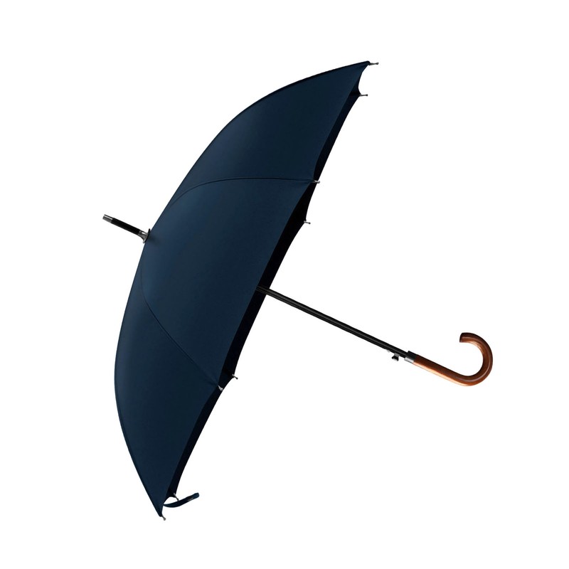 Long Umbrella Long Wooden Handle Windproof Retro Style Water Resistant