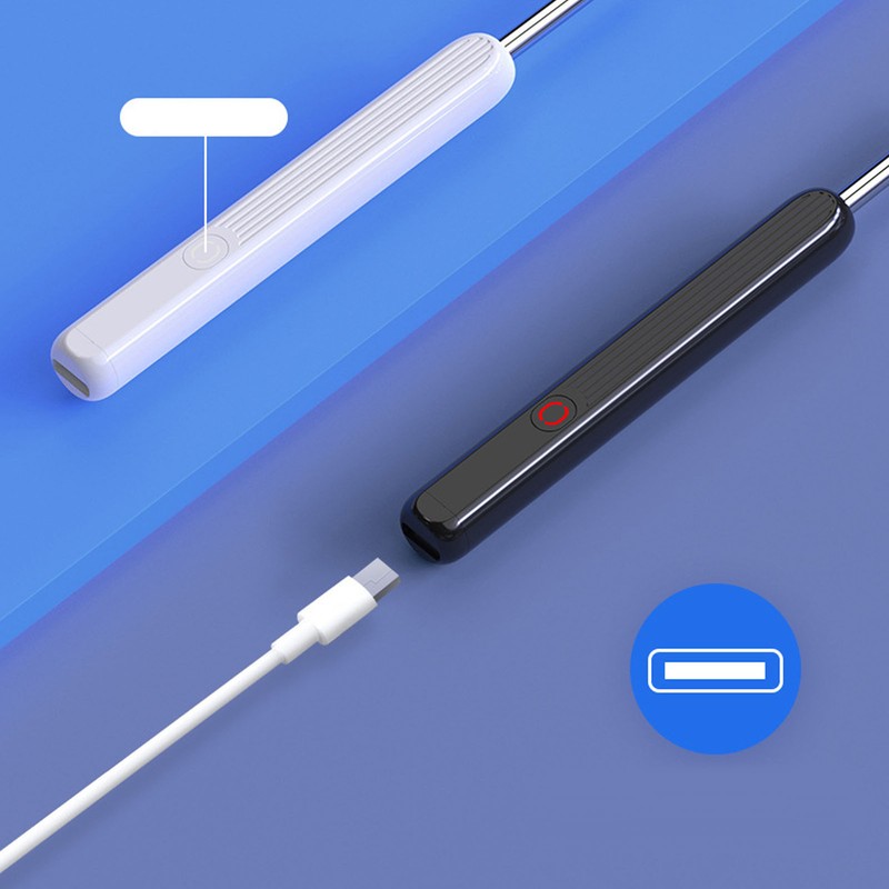 LED Light Earpick Ear Wax Removal HD Camera Visible Smart