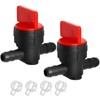VIKKSAER 2Pcs 1/4 Inch Inline Fuel Shut-Off Valve, Gas Shut-Off