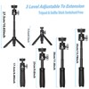 Extendable Selfie Stick Tripod for Gopro/Cell Phone/Camera, Mini Tripod with