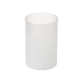 SUNWO Various Size Frosted Glass Hurricane Candle Holders, Frosted Glass Cylinder Open Both Ends, Open Ended Hurricane Diameter 3", Height 10"