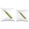 es designs Peapod Peas Throw Pillow, 16x16, Multicolor