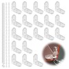 Pack of 20 L-angle connectors, mounting bracket, right angle, mounting