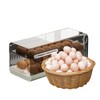 Egg Dispenser for Refrigerator Roll Down - Clear Egg Tray,