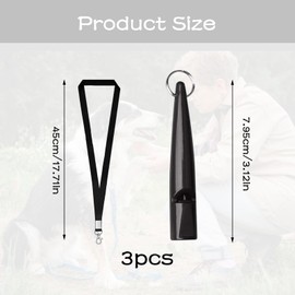 TYVOM 3 Pack Dog Training Whistle for Recall Dog, Professional Gun Dog Whistle Dog Whistle To Stop Barking, High Pitch Dog Training Whistle with Lanyard Keychain for Recall Bark Control