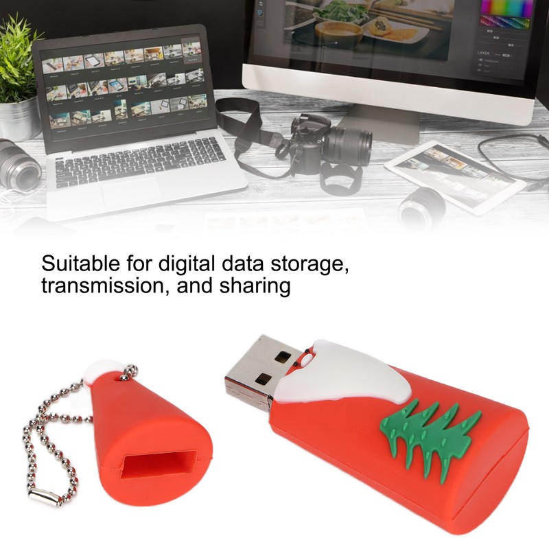 U Disk Durable Strong Compatibility Cute Santa Claus USB 2.0