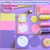 uxcell 200Pcs Round Felt Circles Soft Thick for Crafts 1