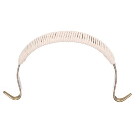 uxcell Metal Tea Pot Handle Cotton Rope Wrapped Handle U-Shape Handle Replacement for Span 4.5-5 Inch Ceramic Pottery Teapot Kettle Accessories Supplies, Bronze