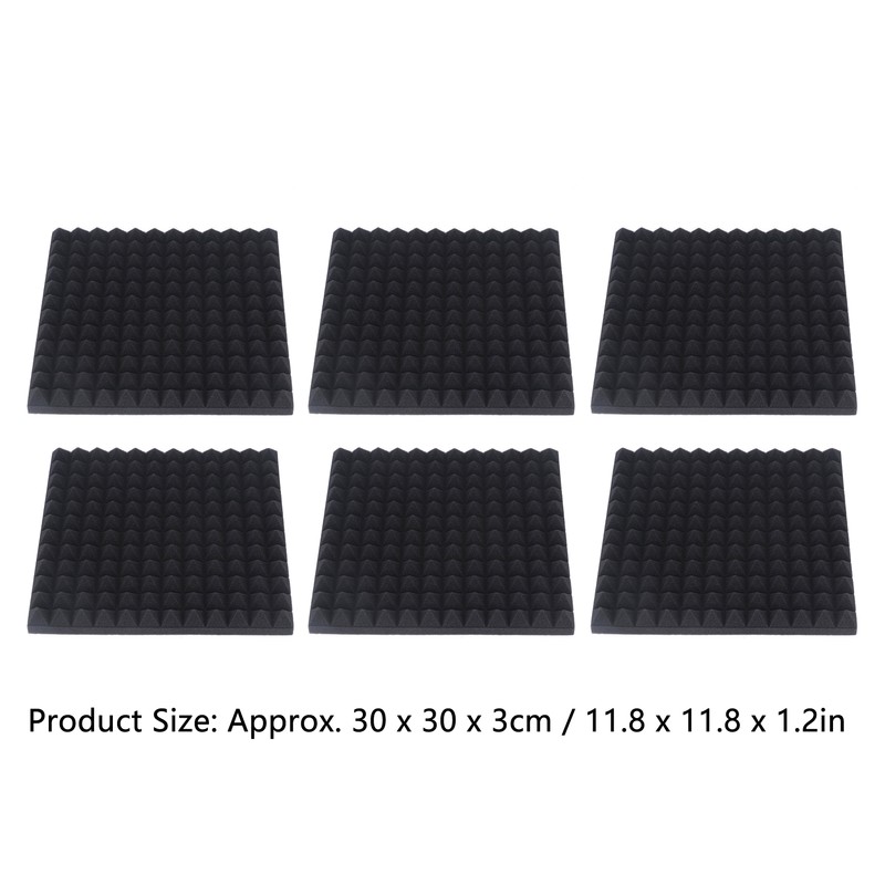 10PCS Acoustic Dampening Panels High Density Sound Insulation Pads for