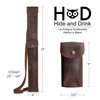 Hide & Drink, Rustic Billiard/Pool Cue Flat Case, Stick Carrying