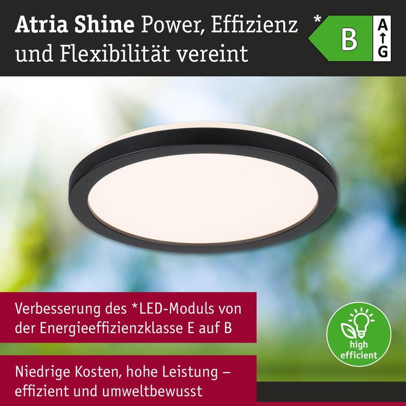 Paulmann 71271 LED Panel Atria Shine IP44 rund 190mm 7,6W