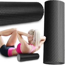 Retoo Faszienrolle Standard mittlere Härte, 45x14 cm, Fitness-Rolle zur Selbstmassage von Rücken und Beine, Entspannung und Regeneration, ideal für funktionales Training Physiotherapie und CrossFit