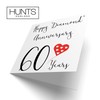 Hunts England - 60th Wedding Anniversary Card - Happy Diamond
