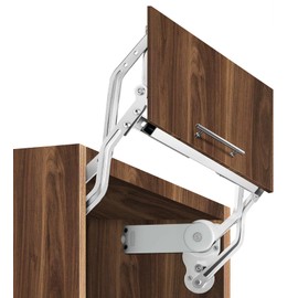 YJINGRUI Hydraulic Buffer Cabinet Door Hinge, Lift and Up Hinges, Vertical Lift Cabinet Door Hinge, 19.69-31.49in, Sturdy Silent and Adjustable