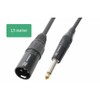 XLR plug - 6.3mm mono jack plug, 1.5m