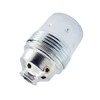 E27 Lamp Socket Chrome Metal with Smooth Coating and ISO