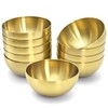 Cedilis 10 Pack Gold Serving Bowls, 5.9 Inch Salad Bowl,