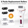 6 Pack Replacement Roller Refill Heads for Electric Foot Callus